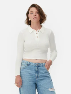 Polo Côtelé à Manches Longues Rita Ora