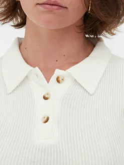 Polo Côtelé à Manches Longues Rita Ora