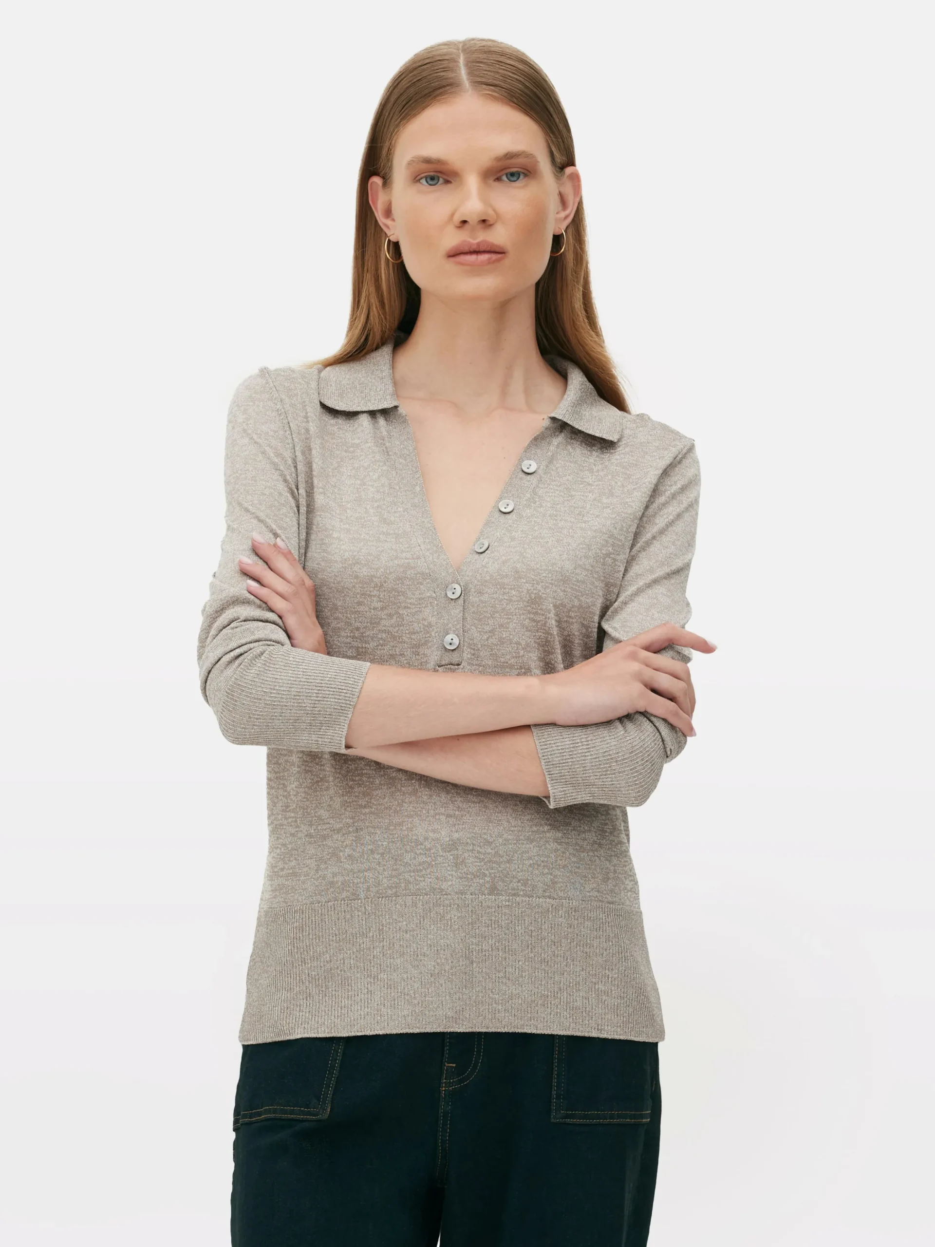 Polo Tricoté à Manches Longues The Edit