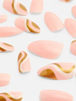 PS... Faux Ongles Pointus Brillants Tourbillon