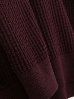 Pull à Col Ras-du-cou En Point De Panier Tressé