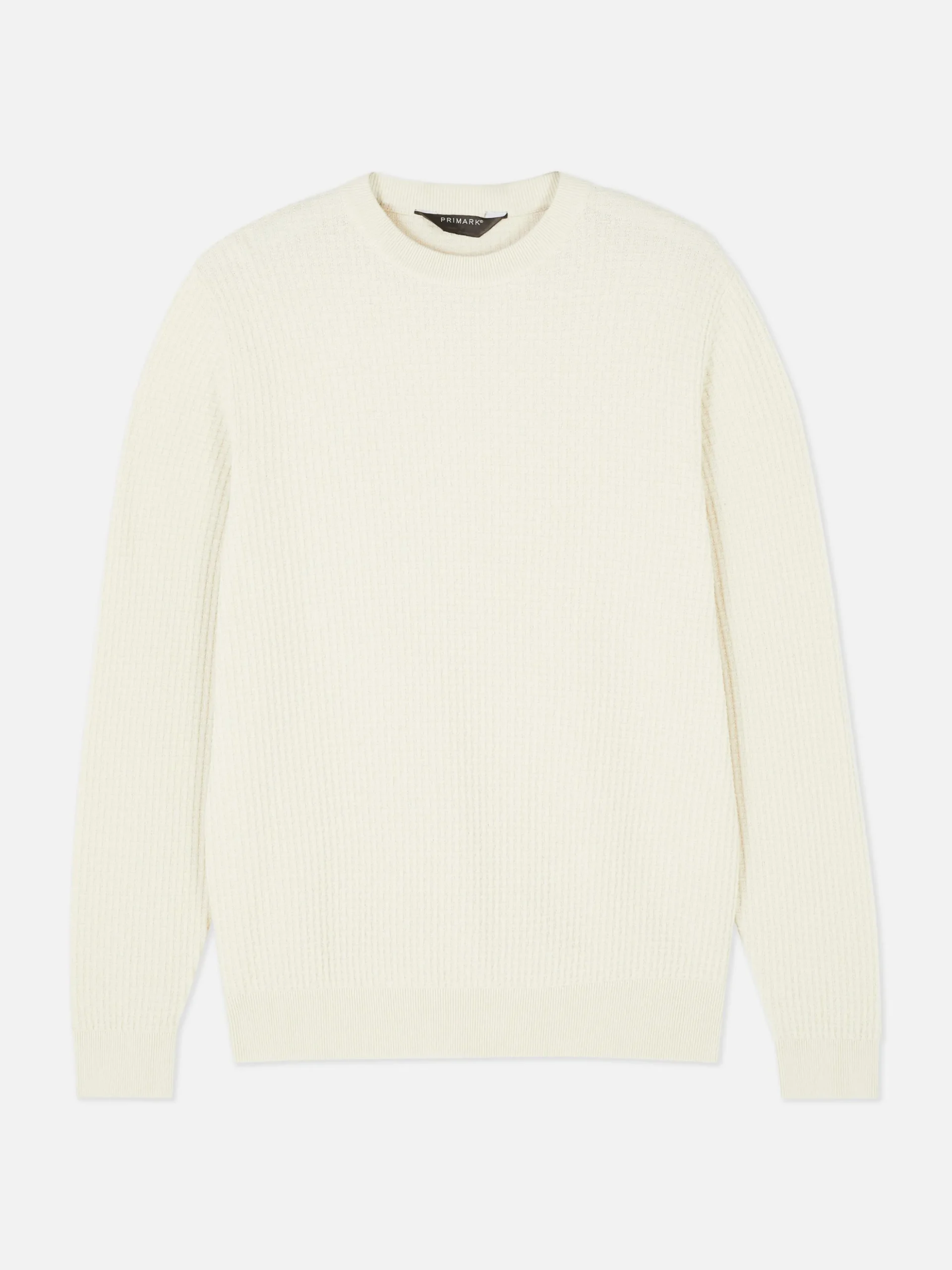 Pull à Col Ras-du-cou En Point De Panier Tressé