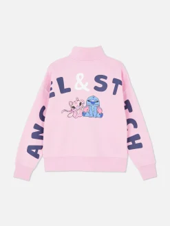 Pull à Col Zippé Disney Stitch & Angel