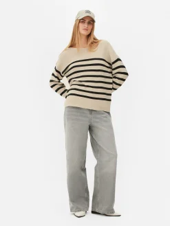 Pull à Manches Longues Et Col Bateau