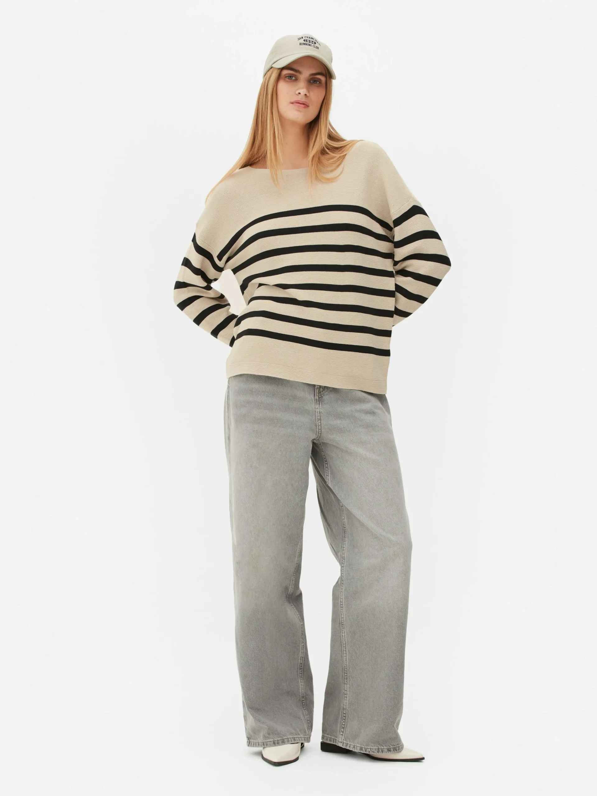 Pull à Manches Longues Et Col Bateau