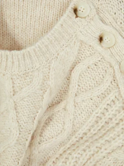 Pull Boutonné En Maille Torsadée Rita Ora