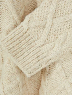 Pull Boutonné En Maille Torsadée Rita Ora