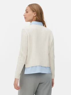 Pull Chemise Deux-en-un