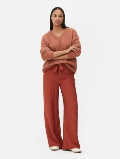 Pull Coupe Regular à Col En V