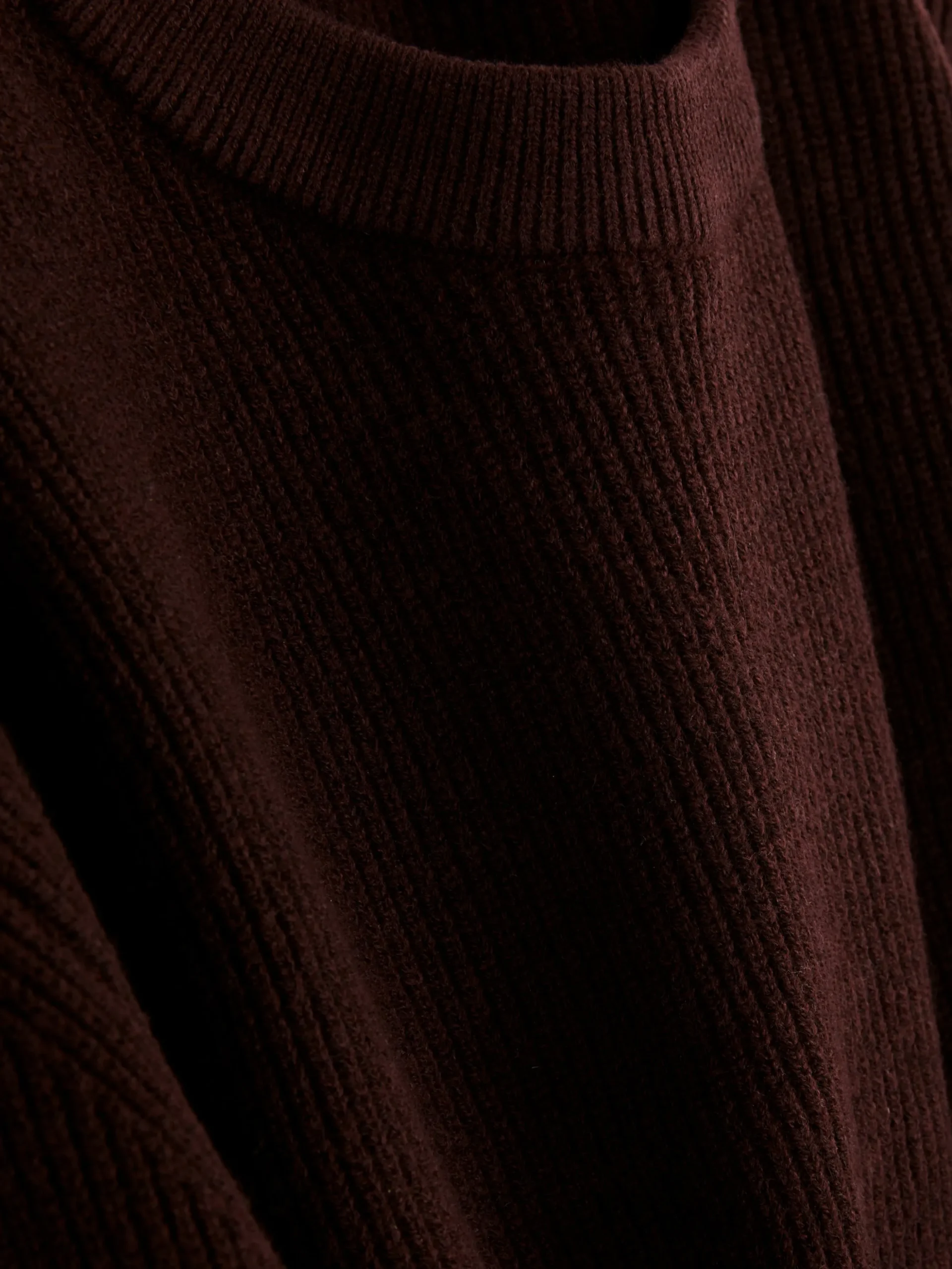 Pull Côtelé à Col Ras-du-cou