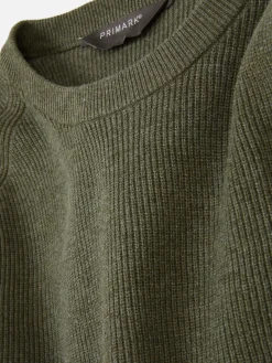 Pull Côtelé à Col Ras-du-cou