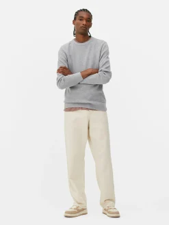 Pull Côtelé à Col Ras-du-cou