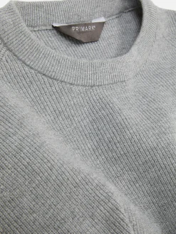 Pull Côtelé à Col Ras-du-cou