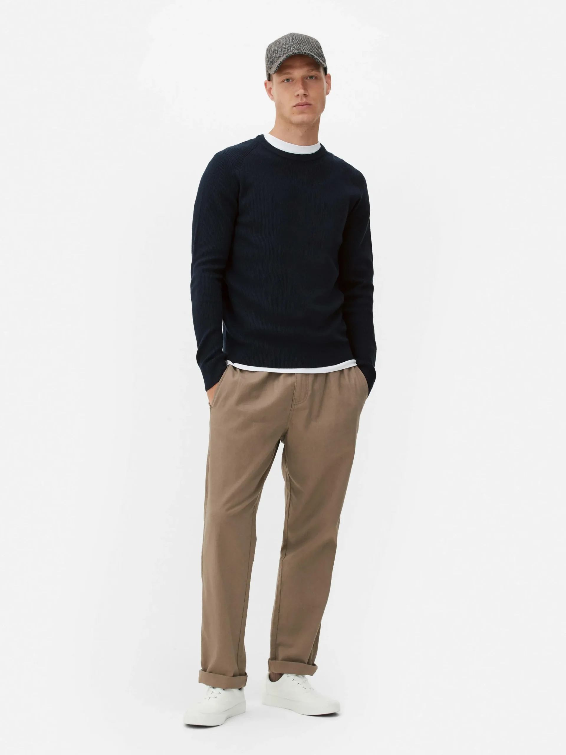 Pull Côtelé à Col Ras-du-cou