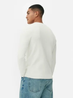 Pull Côtelé à Col Ras-du-cou