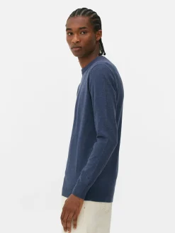 Pull En Maille Fine à Col Ras-du-cou