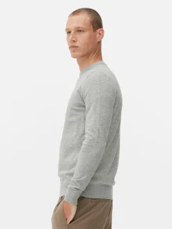 Pull En Maille Fine à Col Ras-du-cou