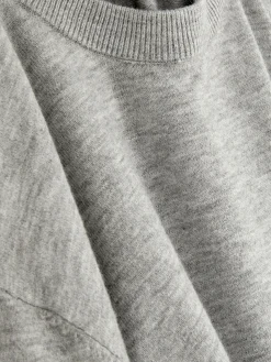 Pull En Maille Fine à Col Ras-du-cou