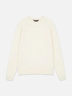 Pull En Maille Fine à Col Ras-du-cou