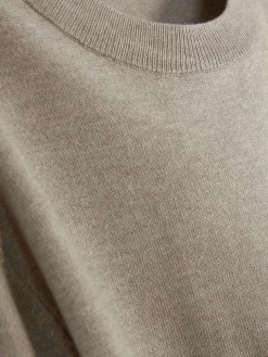 Pull En Maille Fine à Col Ras-du-cou