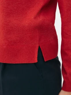 Pull En Maille Fine à Col Ras-du-cou