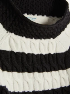 Pull En Maille Torsadée à Col Montant