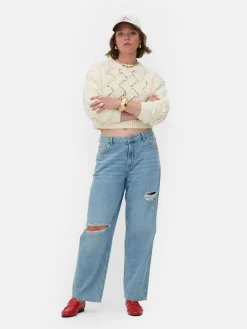 Pull En Maille Torsadée Ajourée Rita Ora