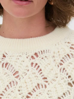 Pull En Maille Torsadée Ajourée Rita Ora