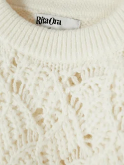 Pull En Maille Torsadée Ajourée Rita Ora