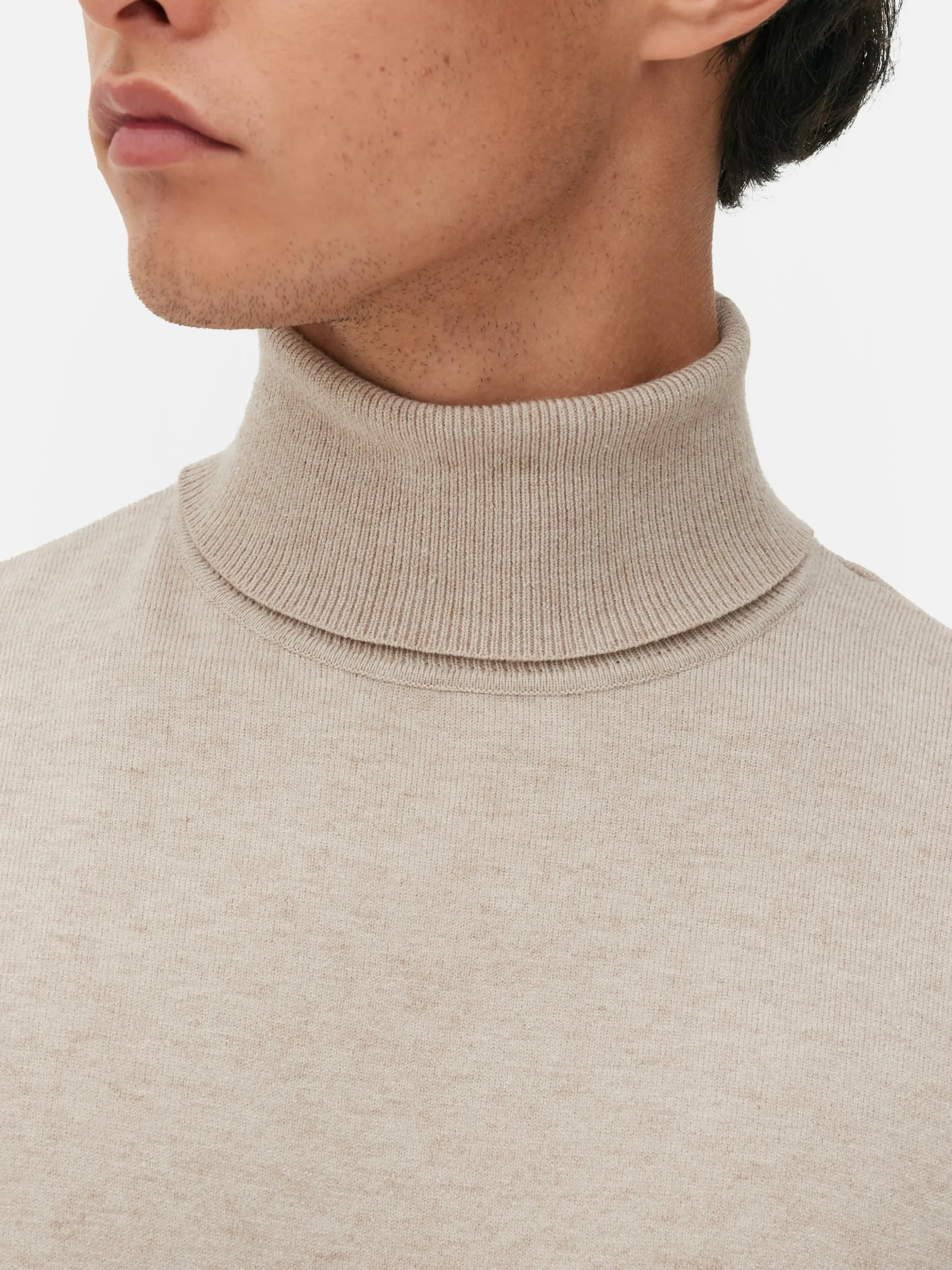 Pull Fine Maille à Col Roulé