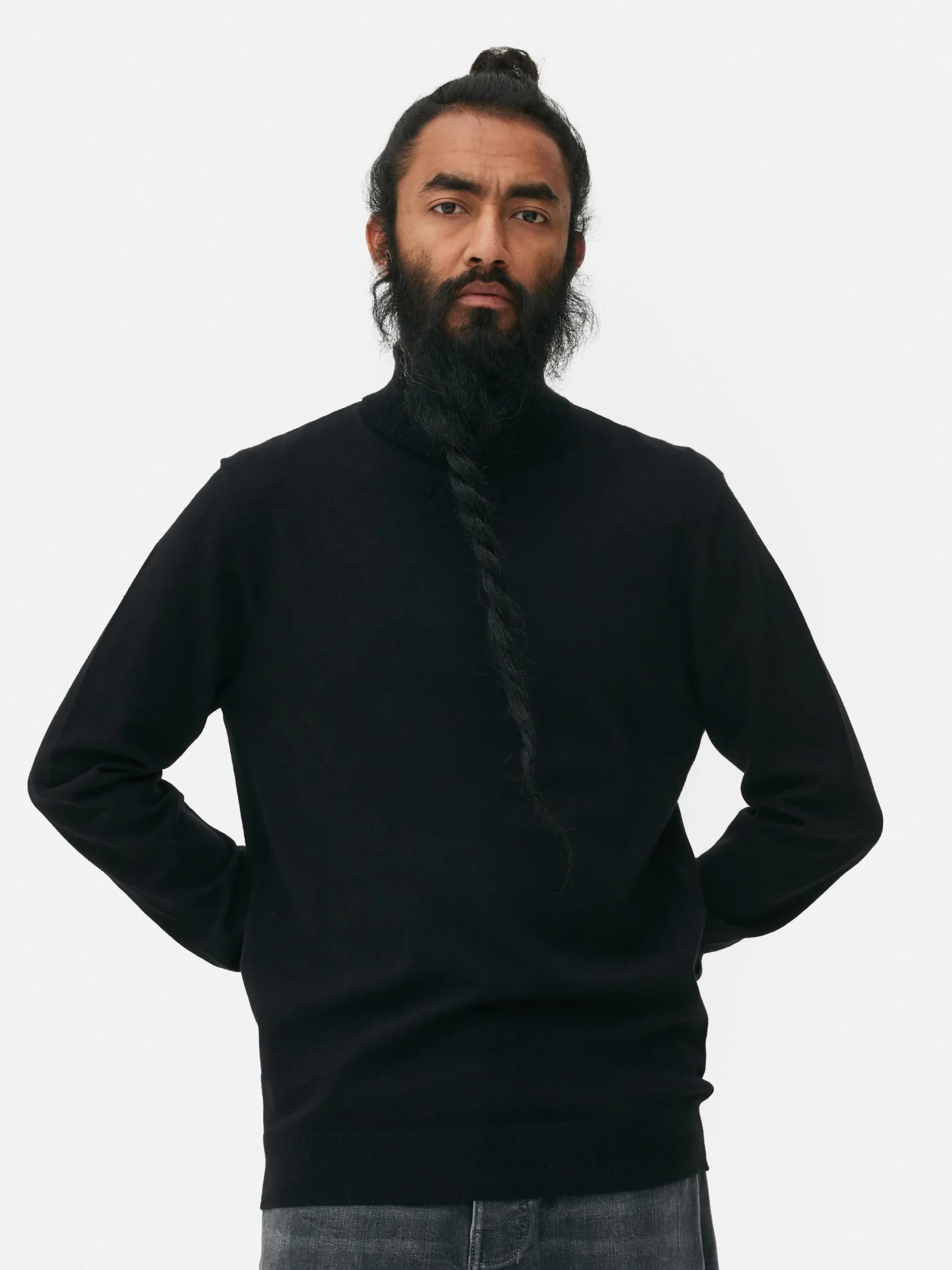 Pull Fine Maille à Col Roulé