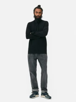 Pull Fine Maille à Col Roulé