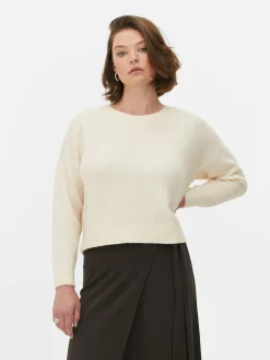 Pull Tricoté Avec Nœud Dans Le Dos