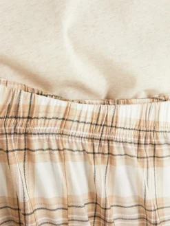 Pyjama à Manches Courtes Et à Motif écossais