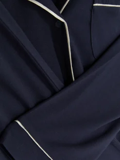 Pyjama Boyfriend En Jersey à Manches Longues