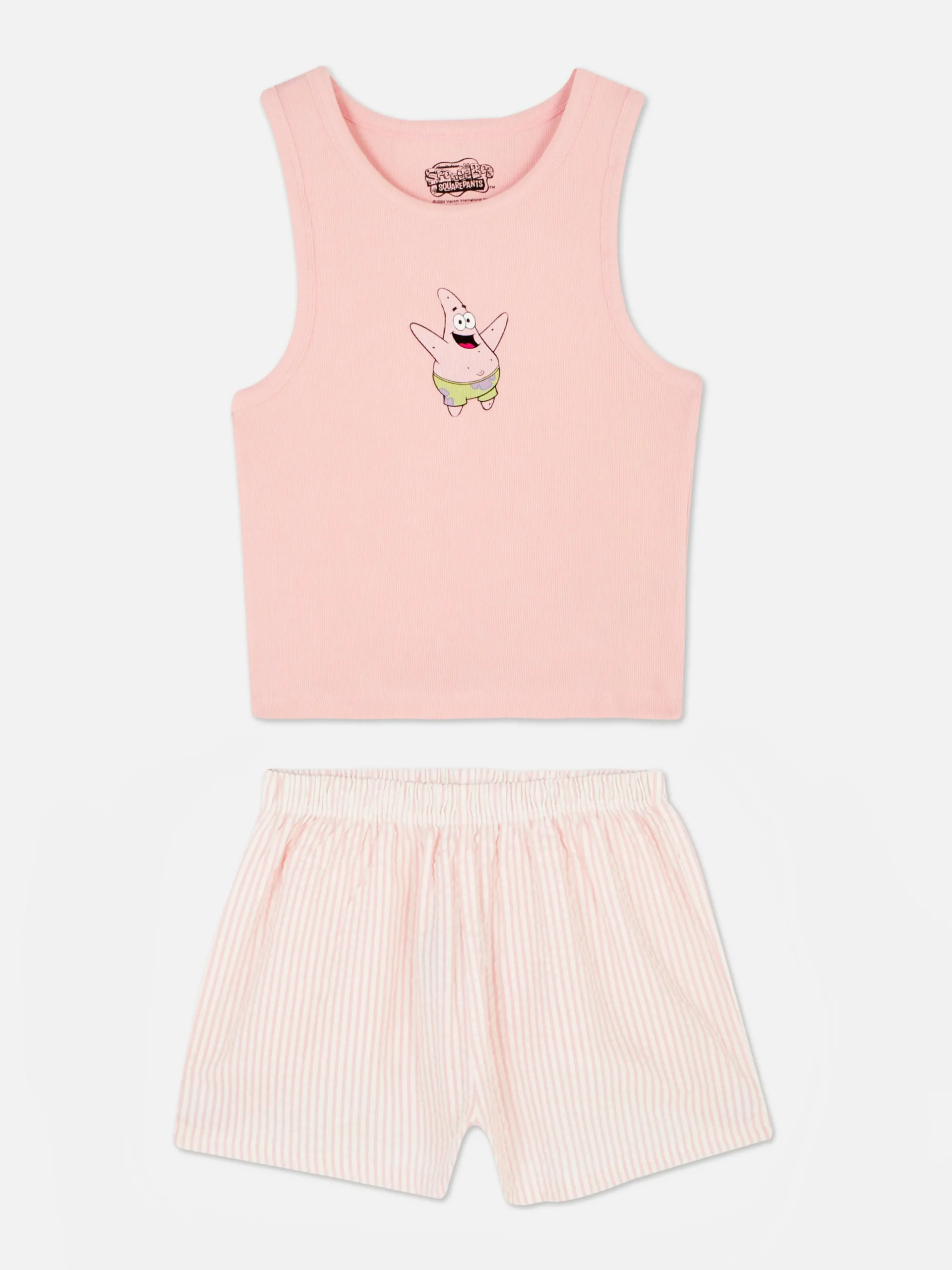 Pyjama Débardeur Et Short Bob L'éponge Femme