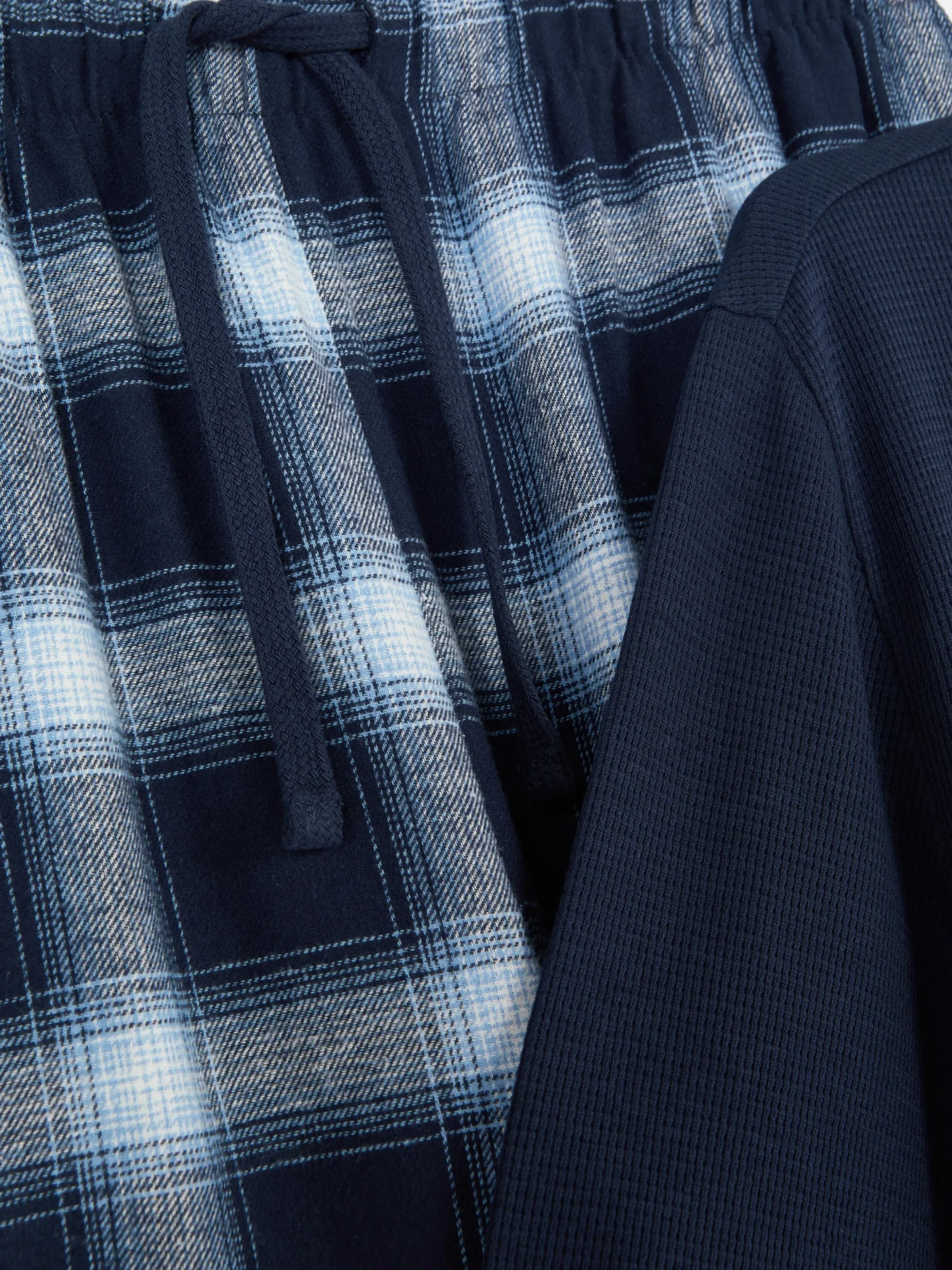 Pyjama En Coton Brossé à Carreaux