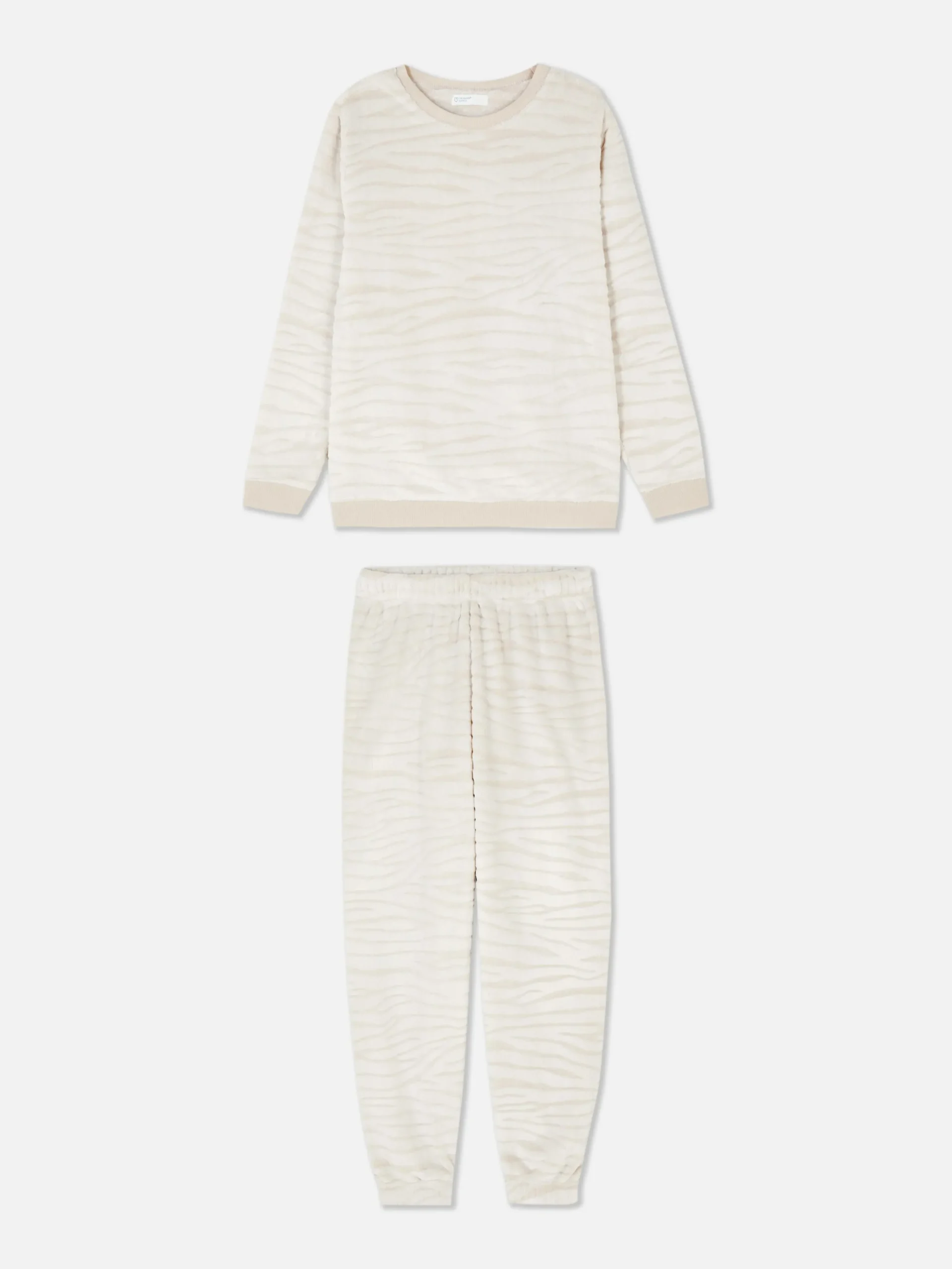 Pyjama En Molleton à Manches Longues