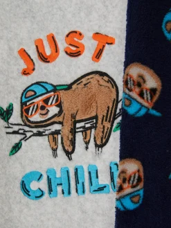 Pyjama En Molleton à Motif Paresseux