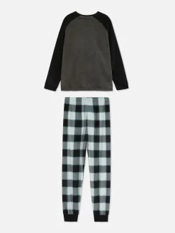 Pyjama En Velours à Carreaux