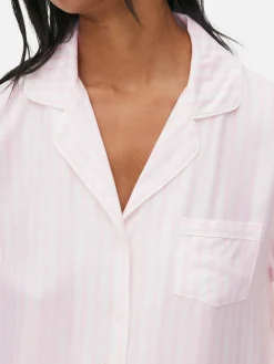 Pyjama Long Boyfriend à Rayures