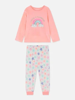 Pyjama Long En Velours Arc-en-ciel