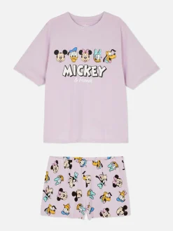 Pyjama Short Et T-shirt Disney Mickey Mouse Et Ses Amis