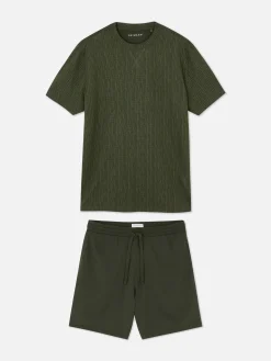 Pyjama Short Texturé