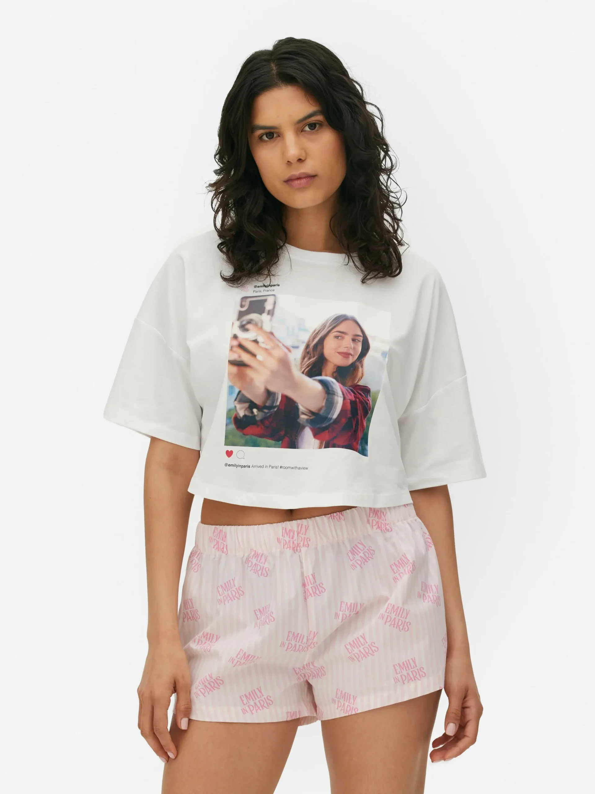 Pyjama T-shirt Court Et Shorty Emily In Paris