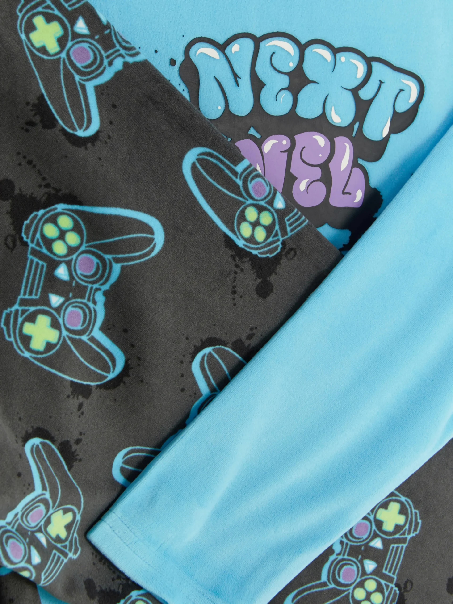 Pyjama T-shirt Et Bas à Motif Manette De Jeu Vidéo