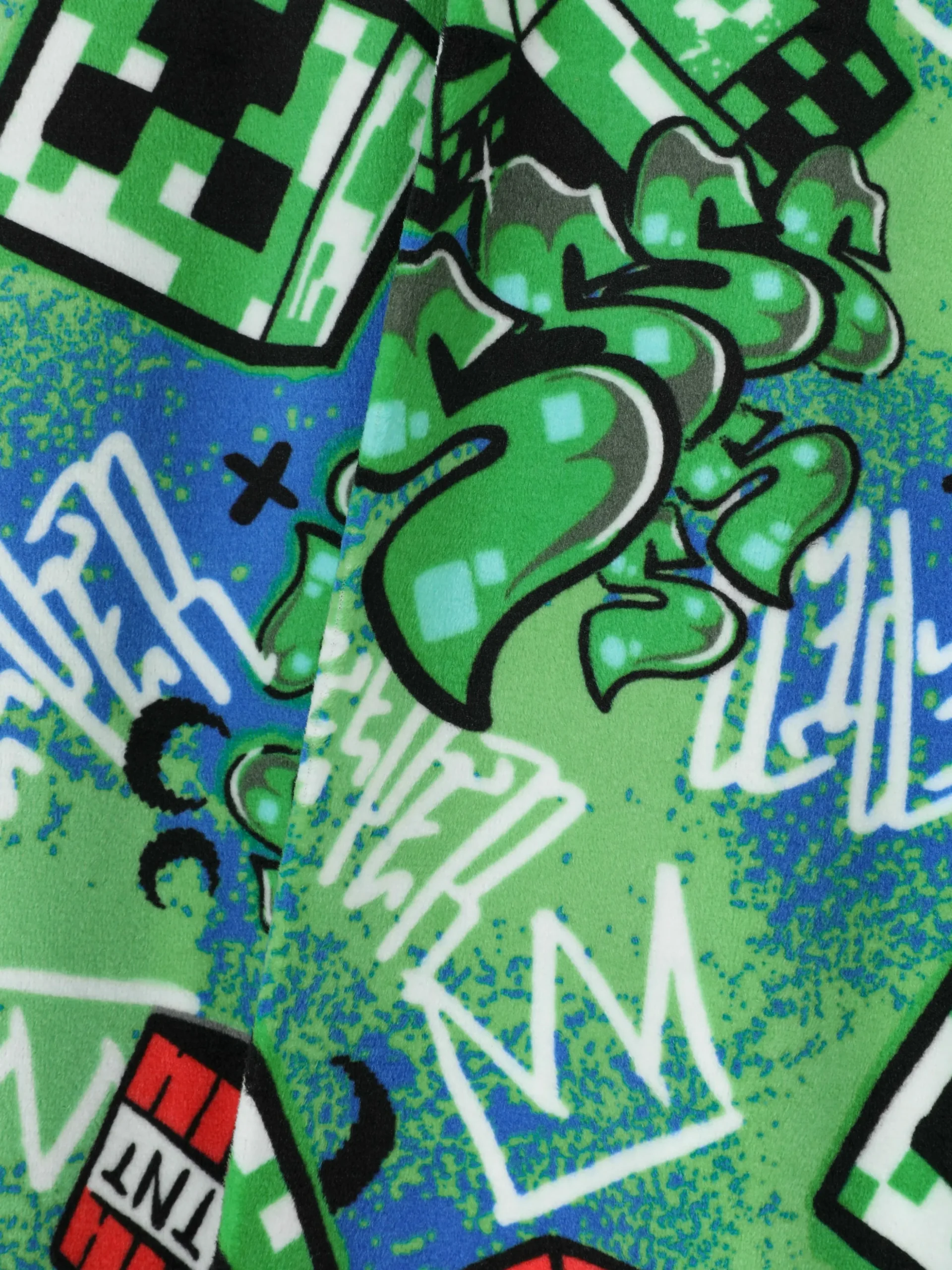 Pyjama T-shirt Et Pantalon à Motif Graffiti Minecraft