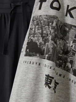 Pyjama T-shirt Et Short Tokyo