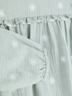 Robe à Smocks Et à Manches Longues