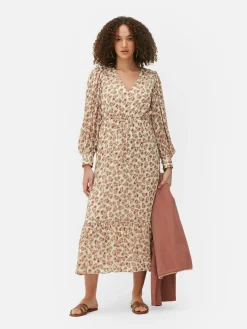 Robe Mi-longue Boho à Col En V